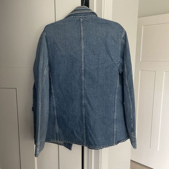 NWT RE/DONE The 70s Chore Jacket in Stoned Medium Women's Oversized Stitched - Picture 5 of 5